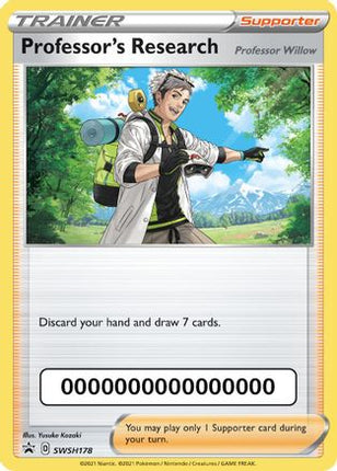 Professor's Research - SWSH178 (with Pokemon Go Code) - SWSH178/null [SWSH: Sword & Shield Promo Cards]