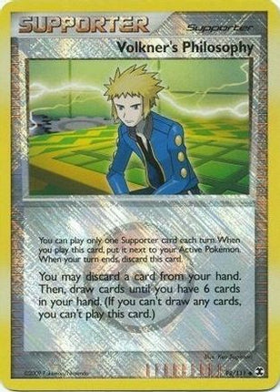 Volkner's Philosophy - 98/111 (Player Reward) [League & Championship Cards] Reverse Holofoil
