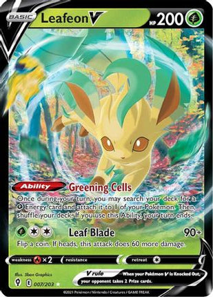 Leafeon V - 7/203 [SWSH07: Evolving Skies] Holofoil