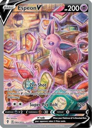 Espeon V (Alternate Full Art) - 180/203 [SWSH07: Evolving Skies] Holofoil