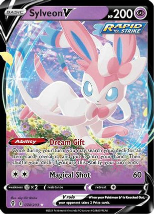 Sylveon V - 74/203 [SWSH07: Evolving Skies] Holofoil