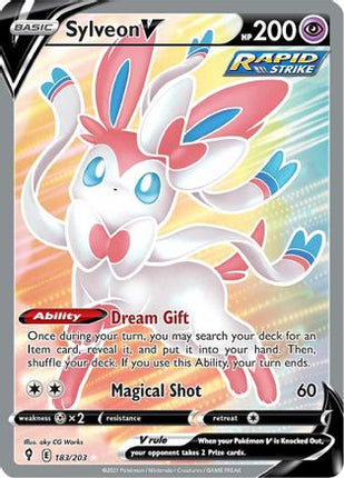 Sylveon V (Full Art) - 183/203 [SWSH07: Evolving Skies] Holofoil