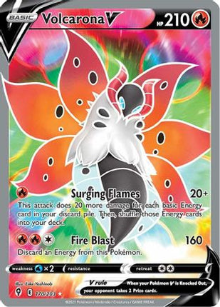 Volcarona V (Full Art) - 170/203 [SWSH07: Evolving Skies] Holofoil