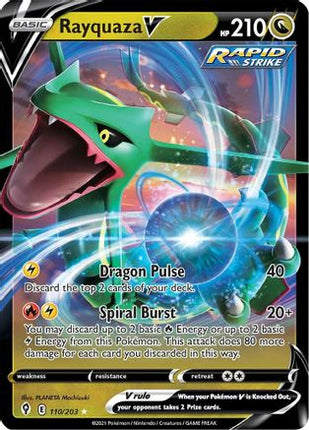 Rayquaza V - 110/203 [SWSH07: Evolving Skies] Holofoil