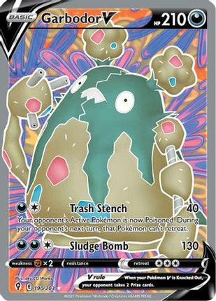 Garbodor V (Full Art) - 190/203 [SWSH07: Evolving Skies] Holofoil