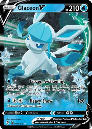 Glaceon V - 40/203 [SWSH07: Evolving Skies] Holofoil