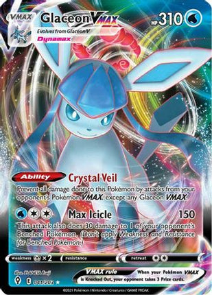 Glaceon VMAX - 41/203 [SWSH07: Evolving Skies] Holofoil