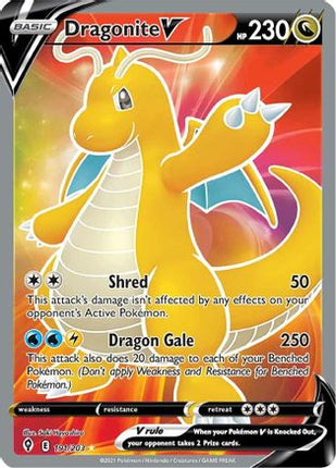 Dragonite V (Full Art) - 191/203 [SWSH07: Evolving Skies] Holofoil
