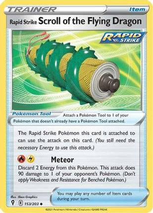 Rapid Strike Scroll of the Flying Dragon - 153/203 [SWSH07: Evolving Skies] Reverse Holofoil