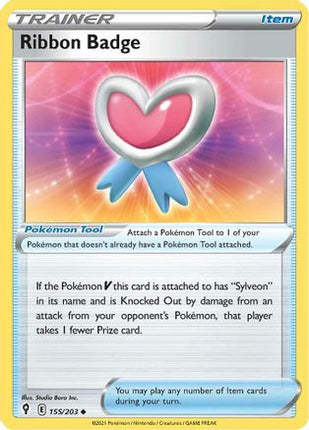 Ribbon Badge - 155/203 [SWSH07: Evolving Skies] Reverse Holofoil