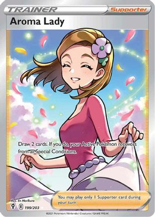 Aroma Lady (Full Art) - 199/203 [SWSH07: Evolving Skies] Holofoil