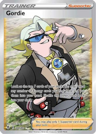 Gordie (Full Art) - 201/203 [SWSH07: Evolving Skies] Holofoil