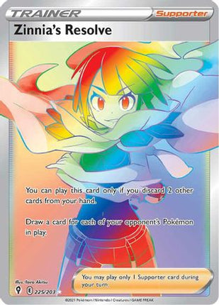 Zinnia's Resolve (Secret) - 225/203 [SWSH07: Evolving Skies] Holofoil