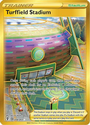 Turffield Stadium (Secret) - 234/203 [SWSH07: Evolving Skies] Holofoil