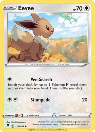 Eevee - 125/203 [SWSH07: Evolving Skies] Reverse Holofoil