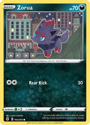 Zorua - 102/203 [SWSH07: Evolving Skies] Reverse Holofoil