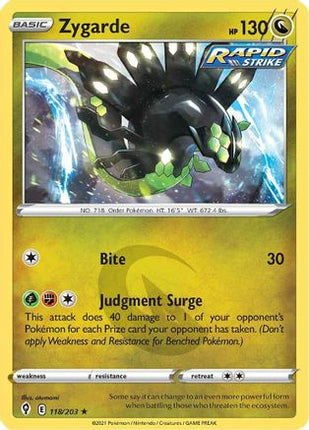 Zygarde - 118/203 [SWSH07: Evolving Skies] Reverse Holofoil