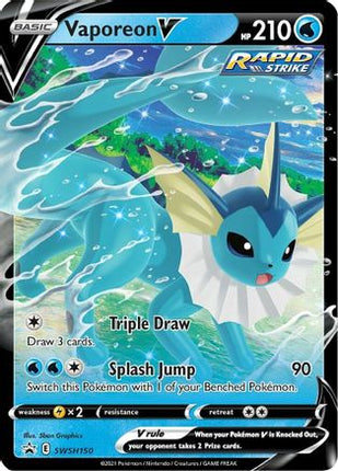 Vaporeon V - SWSH150 - SWSH150/null [SWSH: Sword & Shield Promo Cards] Holofoil