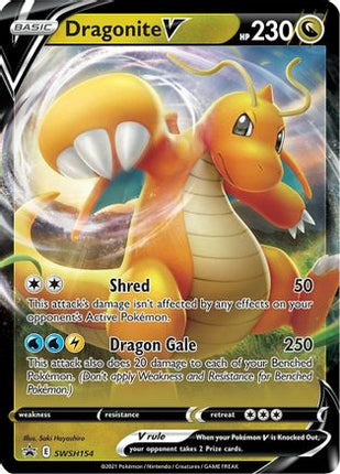 Dragonite V - SWSH154 - SWSH154/null [SWSH: Sword & Shield Promo Cards] Holofoil