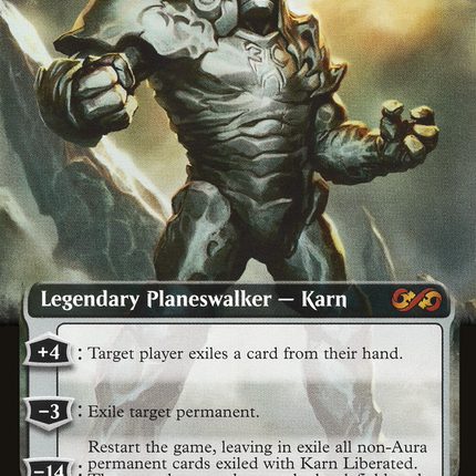 Karn Liberated (Extended Art) [Ultimate Box Topper] Foil