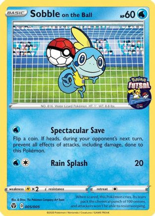 Sobble on the Ball - 005/005 (Pokemon Futsal) [Miscellaneous Cards & Products]