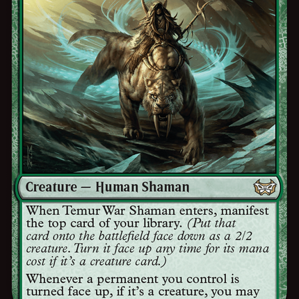 Temur War Shaman [Duskmourn: House of Horror Commander]