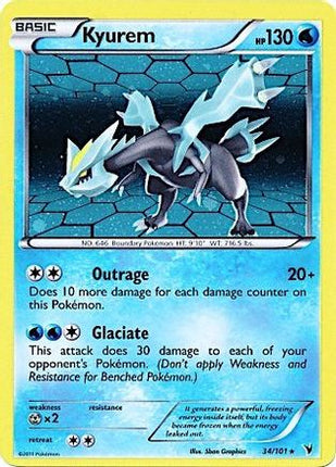 Kyurem - 34/101 (Cosmos Holo) [Miscellaneous Cards & Products] Holofoil