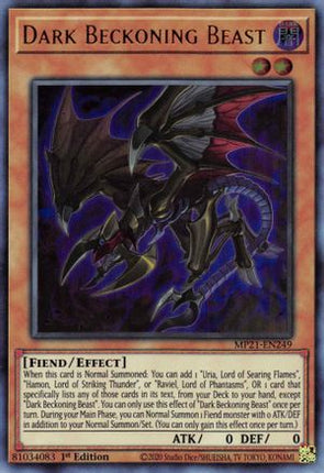 Dark Beckoning Beast (Ultra Rare) [MP21-EN249] 1st Edition