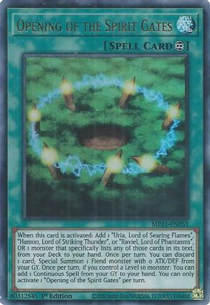 Opening of the Spirit Gates (Ultra Rare) [MP21-EN251] 1st Edition