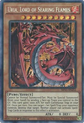 Uria, Lord of Searing Flames (Prismatic Secret Rare) [MP21-EN252] 1st Edition