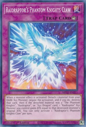 Raidraptor's Phantom Knights Claw (Common / Short Print) [MP21-EN211] 1st Edition