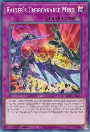 Raider's Unbreakable Mind (Common / Short Print) [MP21-EN210] 1st Edition