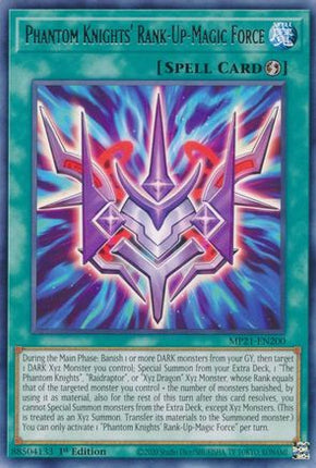 Phantom Knights' Rank-Up-Magic Force (Rare) [MP21-EN200] 1st Edition