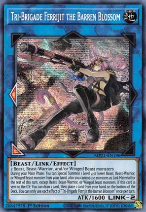 Tri-Brigade Ferrijit the Barren Blossom (Prismatic Secret Rare) [MP21-EN196] 1st Edition