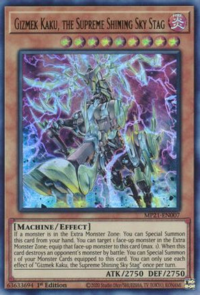 Gizmek Kaku, the Supreme Shining Sky Stag (Ultra Rare) [MP21-EN007] 1st Edition