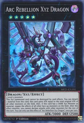 Arc Rebellion Xyz Dragon (Super Rare) [MP21-EN191] 1st Edition