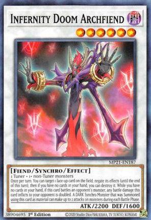 Infernity Doom Archfiend (Common / Short Print) [MP21-EN187] 1st Edition