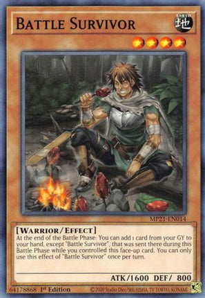 Battle Survivor (Common / Short Print) [MP21-EN014] 1st Edition