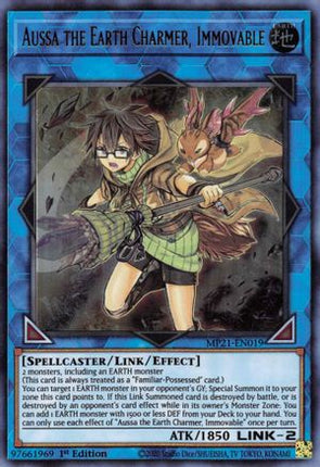 Aussa the Earth Charmer, Immovable (Ultra Rare) [MP21-EN019] 1st Edition