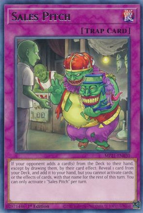 Sales Pitch (Rare) [MP21-EN030] 1st Edition