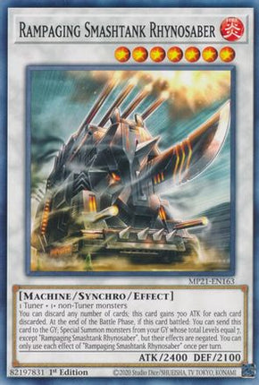 Rampaging Smashtank Rhynosaber (Common / Short Print) [MP21-EN163] 1st Edition