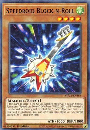 Speedroid Block-n-Roll (Common / Short Print) [MP21-EN161] 1st Edition