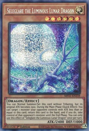 Seleglare the Luminous Lunar Dragon (Prismatic Secret Rare) [MP21-EN159] 1st Edition