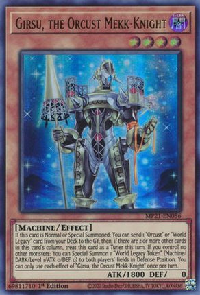 Girsu, the Orcust Mekk-Knight (Ultra Rare) [MP21-EN056] 1st Edition