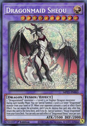 Dragonmaid Sheou (Prismatic Secret Rare) [MP21-EN065] 1st Edition