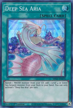 Deep Sea Aria (Super Rare) [MP21-EN076] 1st Edition