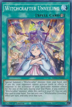 Witchcrafter Unveiling (Common / Short Print) [MP21-EN080] 1st Edition