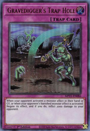 Gravedigger's Trap Hole (Ultra Rare) [MP21-EN086] 1st Edition