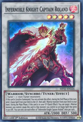 Infernoble Knight Captain Roland (Super Rare) [MP21-EN126] 1st Edition