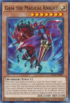 Gaia the Magical Knight (Common / Short Print) [MP21-EN097] 1st Edition